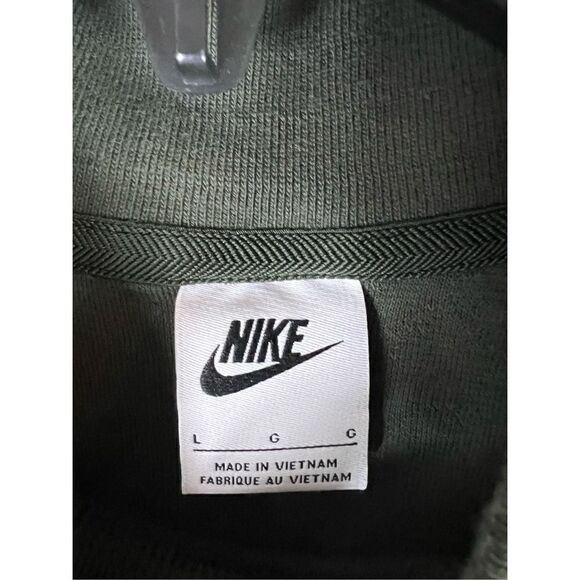 Nike Womens Olive VTG Quilted Crop Top Size L - Picture 2 of 5